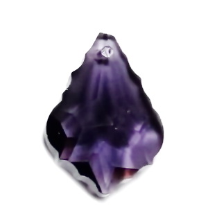 Pandantiv cristal, frunza 22x16x8mm, violet