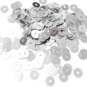 Paiete plastic, argintii, 5mm- 10 grame(1300-1350buc) 1 buc