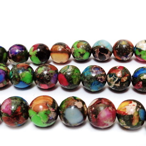 Jasp imperial multicolor, 8mm 1 buc