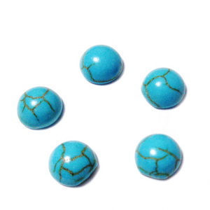 Cabochon turcoaz, 6x3mm *