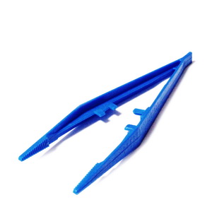 Penseta plastic albastru, 13x0.2~1.5cm