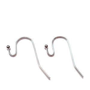 Tortite cercei otel inoxidabil 304, cu bucla si biluta,  22x13mm 2 buc