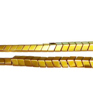 Hematit placat auriu, sageata 5x6x3mm 1 buc