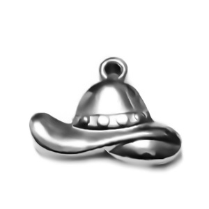 Pandantiv otel inoxidabil 304, palarie 16x12x4mm 1 buc
