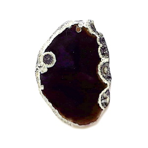 Pandantiv agata maro inchis, 57x10x5mm 1 buc