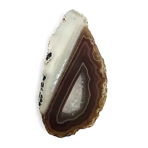 Pandantiv agat maro inchis, 83x44x5mm 1 buc