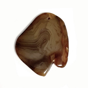 Pandantiv agat maro inchis, 28x50x5mm 1 buc