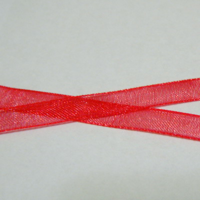 Organza rosie 7mm