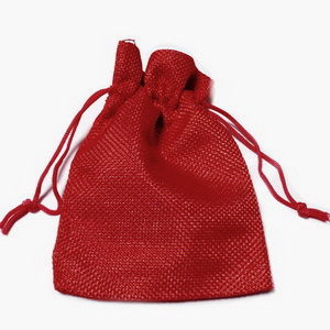 Saculet canepa bordo, 23x10cm, interior 20x10cm