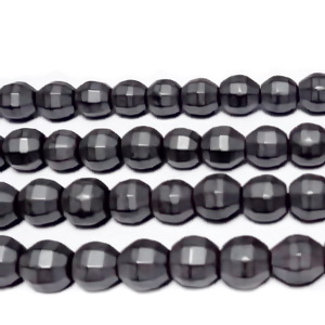 Hematit mat, fatetat, 6mm 1 buc