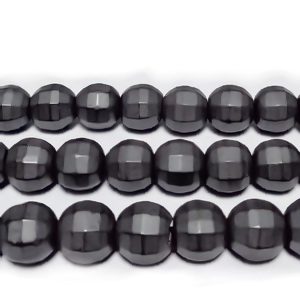 Hematit mat, fatetat, 8mm 1 buc