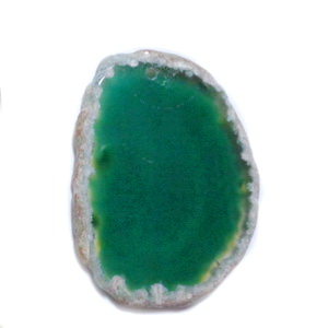 Pandantiv agat verde, 49x38x5mm 1 buc