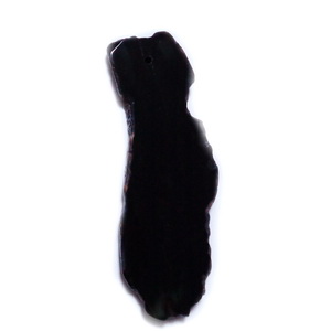 Pandantiv agata negru, 90x38x5mm 1 buc