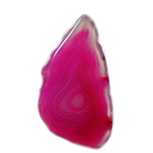 Pandantiv agat fucsia, 78x42x5mm 1 buc