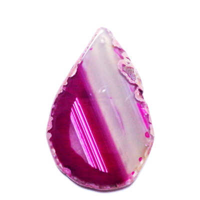 Pandantiv agata fucsia, 78x42x5mm 1 buc