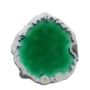 Pandantiv agat verde, 50x33x5mm 1 buc