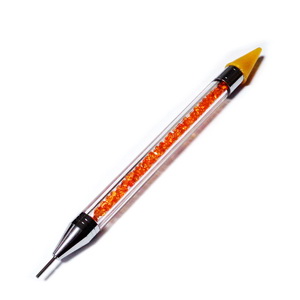 Creion cu varf de ceara pentru prins cristale, portocaliu, 146x10~11.5mm 1 buc