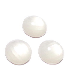 Cabochon rasina crem, imitatie ochi de tigru, 18x8mm 1 buc