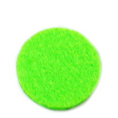 Fetru verde-lime, rotund, 22x3mm 1 buc