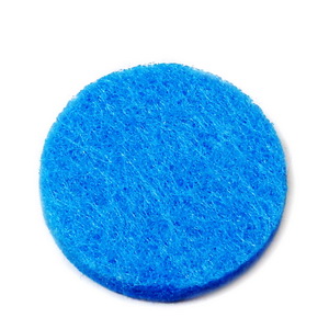 Fetru albastru, rotund, 22x3mm 1 buc