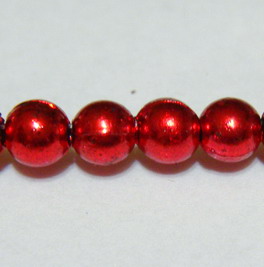 Perle plastic rosii 5 mm