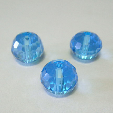 Cristal fatelat albastru 10 mm