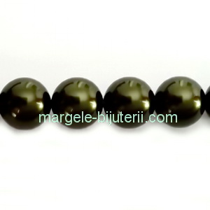 Perle Preciosa Dark Green 10mm 1 buc