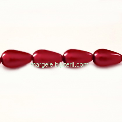 Perle Preciosa Red 6x10mm 1 buc