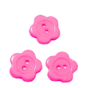 Nasturi plastic roz, floare 16x2mm
