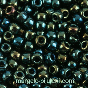 Margele TOHO - rotunde 11/0 : Metallic Iris - Green/Brown 20 g