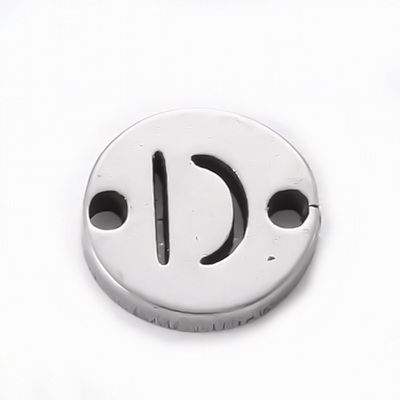 Conector/link otel inoxidabil 304, 6x1mm, decupata litera D