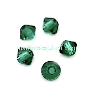 Margele Preciosa biconice Emerald - 3mm 1 buc