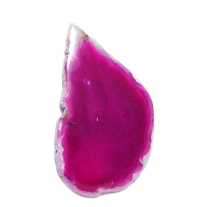 Pandantiv agata fucsia, 75x45x5mm