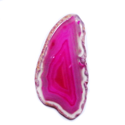 Pandantiv agat fucsia, 67x46x5mm 1 buc