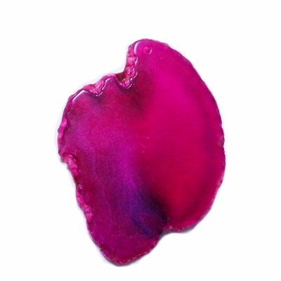 Pandantiv agata fucsia, 89x50x5mm 1 buc