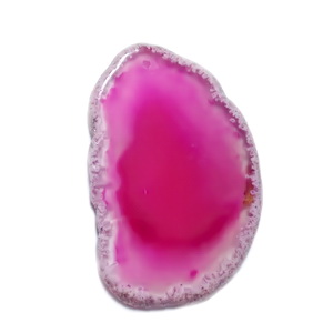 Pandantiv agata magenta, 66x44x5mm