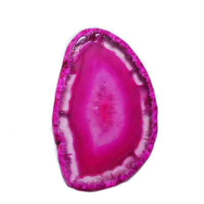 Pandantiv agata magenta, 60x42x5mm 1 buc