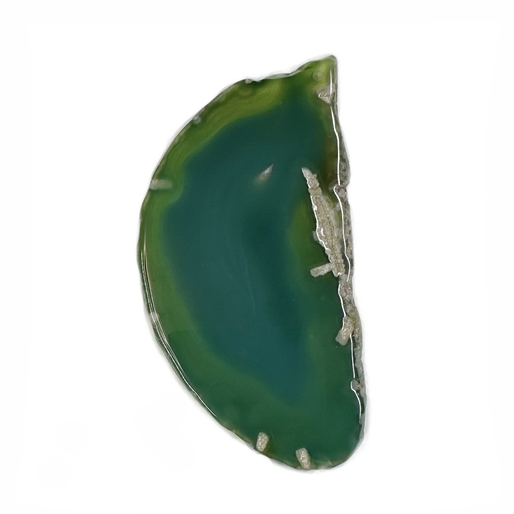 Pandantiv agat verde, 68x53x5mm 1 buc