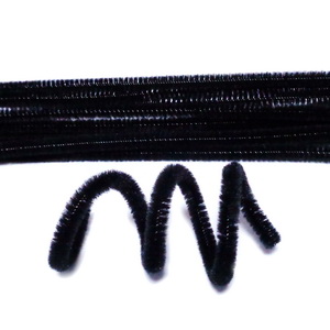 Sarma modelaj 1mm invelit in puf negru, 30x0.6 cm 1 buc