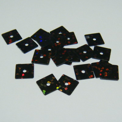 Paiete negre patrate 7x7mm - 100 buc