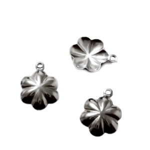 Pandantiv otel inoxidabil, floare 14x10x2mm 1 buc