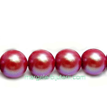 Perle Preciosa Pearlescent Red 4mm 1 buc
