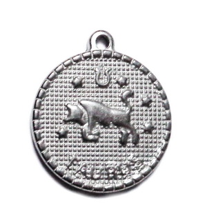 Pandantiv otel inoxidabil,29x26x3mm, zodiac, TAUR 1 buc