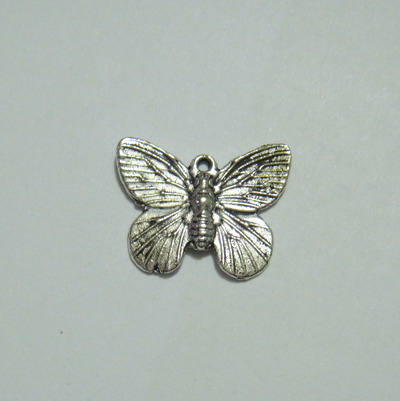 Pandantiv argintiu antichizat, fluturas,18x15 mm