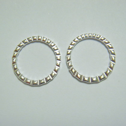 Zale decorative argintii 20x2mm