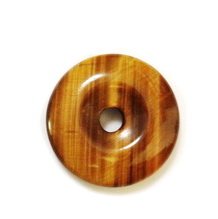 Pandantiv ochi de tigru, disc 30x7 mm