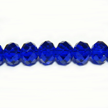 Cristale rondele albastre 6x4,5mm 10 buc
