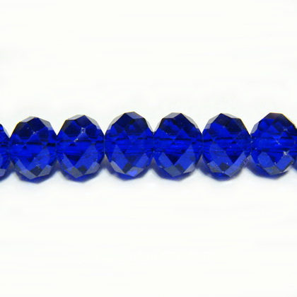 Cristale rondele 6x4.5mm, albastru cobalt 10 buc