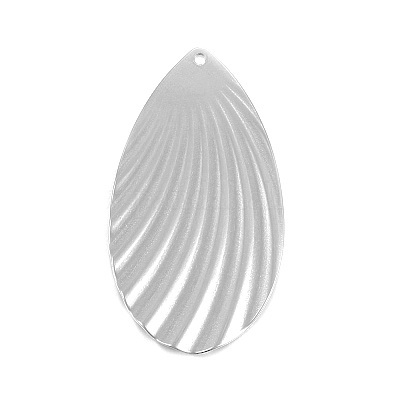 Pandantiv otel inoxidabil, lacrima 45x24.5x1mm 1 buc
