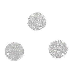 Pandantiv otel inoxidabil, rotund, 10x1mm 1 buc
